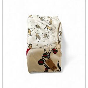 Burt's Bees Baby White Floral Pajama Set shirt and pants nwt size xxl